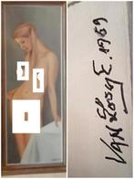 ✓MOOIE GROTE VAN LOOY Schilderij op doek gesigneerd & datum, Ophalen