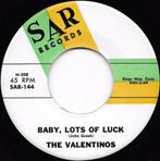The Valentinos – Baby, Lots Of Luck " Popcorn ", Comme neuf, 7 pouces, R&B et Soul, Enlèvement ou Envoi