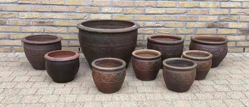 aardewerk potten voor tuin of terras, Tuin en Terras, Bloempotten, Zo goed als nieuw, Aardewerk, Binnen, Balkon, Tuin, Minder dan 40 cm