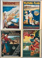 4 retro postkaarten Belgische kust, Enlèvement ou Envoi
