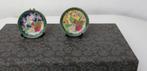 2 kleine decoratieve borden - heel oud, Ophalen of Verzenden