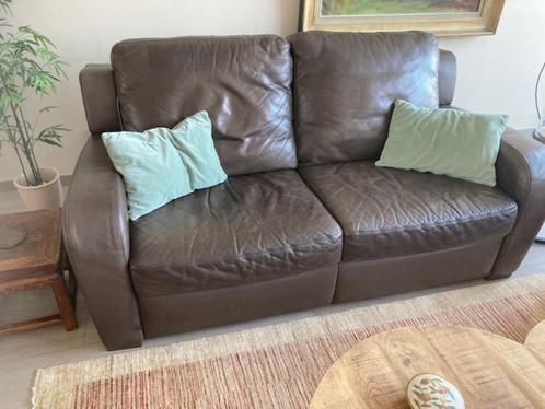 Natuzzi salon 2 x 2.5 zit, Huis en Inrichting, Zetels | Complete zithoeken, Gebruikt, Leer, Ophalen