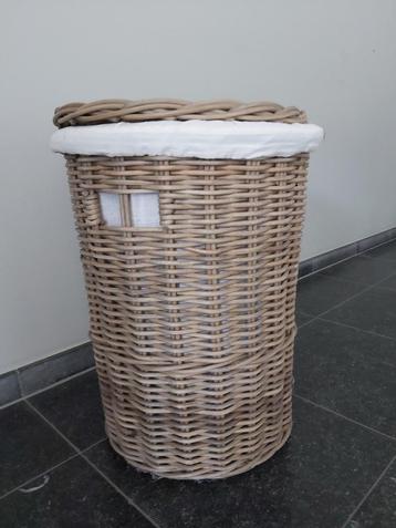 Rieten wasmand, Osier, Rond, Comme neuf, Enlèvement