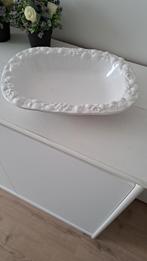 Witte schaal met bloemen motief, Antiek en Kunst, Ophalen