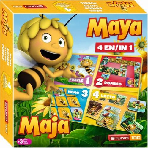 Maya de bij : 4 in 1 speldoos, Hobby & Loisirs créatifs, Jeux de société | Jeux de plateau, Comme neuf, 1 ou 2 joueurs, Trois ou quatre joueurs