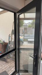 pvc deur glas met hor, Doe-het-zelf en Bouw, Raamkozijnen en Schuifdeuren, Gebruikt, Deurkozijn, Metaal, Inclusief glas