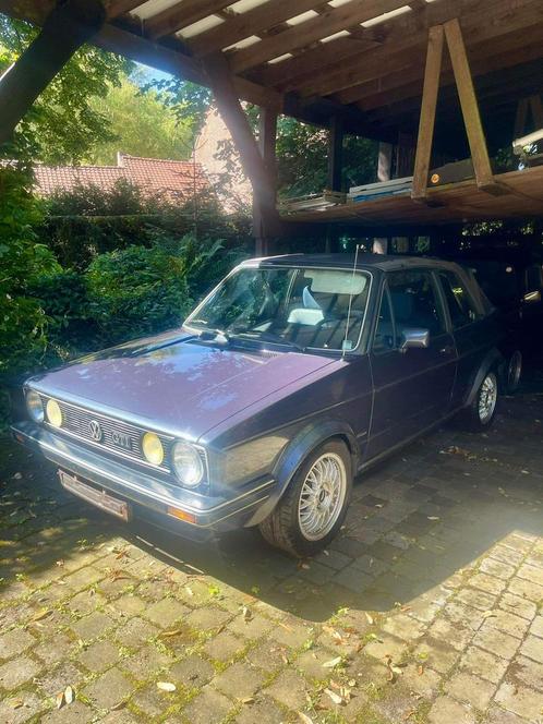 Golf gti mk1 cabriolet (GLI), Auto's, Volkswagen, Particulier, Golf, Cabriolet, Blauw, Blauw, Overige bekleding, Ophalen