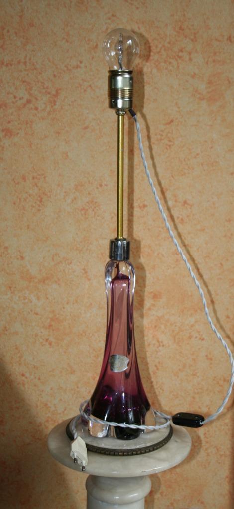 Ongewone kristallen lamp van Val Saint-Lambert, Antiek en Kunst, Antiek | Verlichting, Ophalen of Verzenden