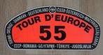 Rally plaat van de Tour d'Europe van 1968, Ophalen of Verzenden, Gebruikt, Auto's