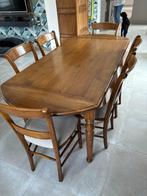 Table et 6 chaises en chêne massif à VENDRE, Huis en Inrichting, Tafels | Eettafels, Ophalen, Zo goed als nieuw, Eikenhout