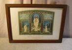 Mooi Antieke Religieuze Prent 'Heilige Communie' - 1932, Antiek en Kunst, Antiek | Religieuze voorwerpen, Ophalen of Verzenden