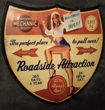 ROADSIGN “Pin Up” Attraction U.S.A. beschikbaar voor biedingen