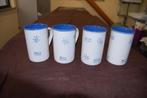 BLAUW KLEUREN BEKERS - 4 STUKS., Overige materialen, Nieuw, Ophalen of Verzenden, Overige stijlen