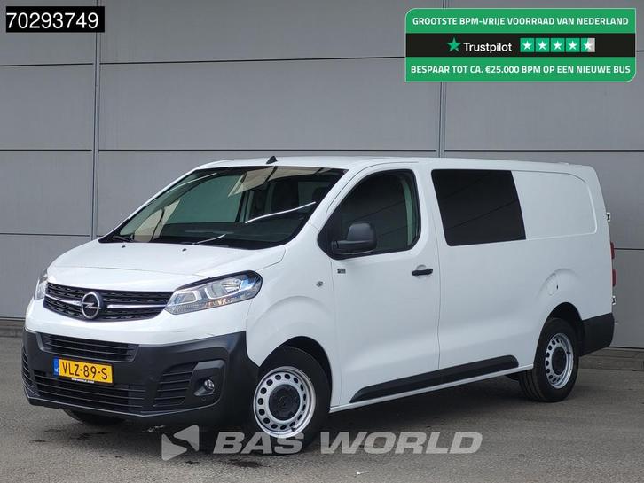 Opel Vivaro 120PK Dubbel Cabine L3H1 Trekhaak Airco Cruise C, Auto's, Bestelwagens en Lichte vracht, Bedrijf, Te koop, Achteruitrijcamera