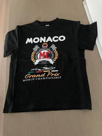 Zwart T-shirt Grand Prix Monaco maat 128 cm beschikbaar voor biedingen