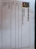 Wicked marathon, Tickets en Kaartjes, Drie personen of meer, Overige typen