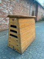 Ancien plinthe en bois, Sports & Fitness, Gymnastique, Enlèvement, Utilisé, Matériel