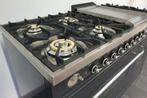 🍀  Luxe Fornuis Boretti 120 cm antraciet 7 pit frytop 2 ove, Elektronische apparatuur, Fornuizen, 60 cm of meer, 5 kookzones of meer