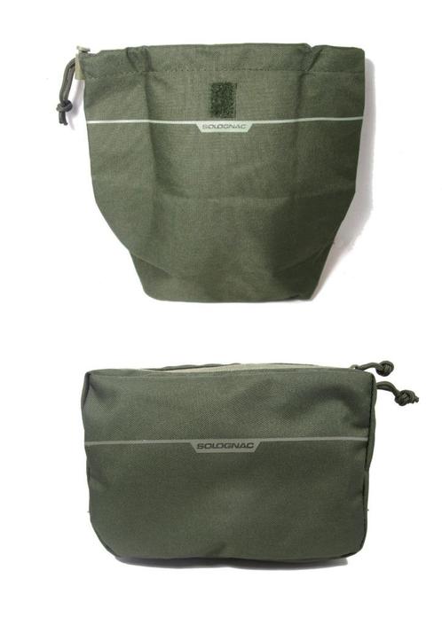 2 groene zakken voor accessoires > Hunting, Airsoft, Sport en Fitness, Schietsport-accessoires, Zo goed als nieuw, Ophalen of Verzenden