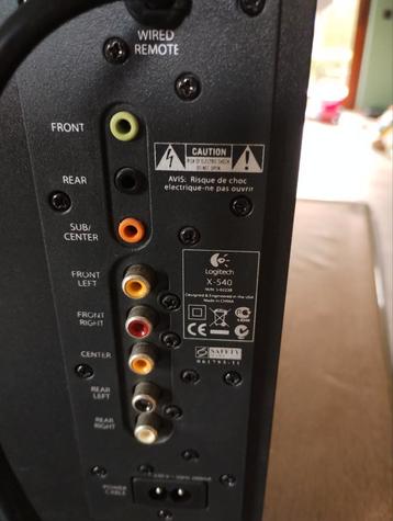 Kit Logitech Surround pour ordinateur à 5 boîtiers, Enlèvement, Comme neuf