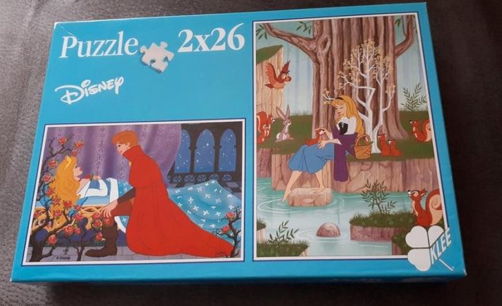 Ravensburger puzzel - 2x26 stuks-Disney - € 2.50-Doornroosje, Kinderen en Baby's, Speelgoed | Kinderpuzzels, Zo goed als nieuw