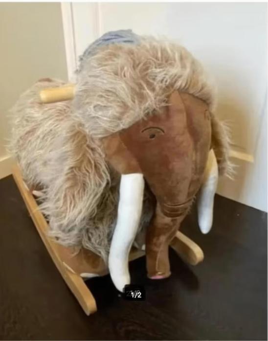 Nieuw schommeldier Marly de Mammoet, Kinderen en Baby's, Speelgoed | Hobbelfiguren, Nieuw, Ophalen of Verzenden