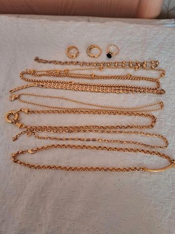 Bijoux ancienne doré antiquités  plaqué or, Comme neuf, Or