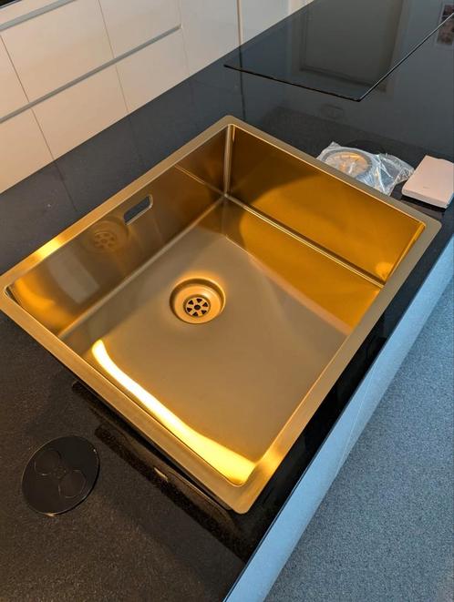 Lorrein tweed gold spoelbak en toebehoren, Huis en Inrichting, Keuken | Keukenelementen, Nieuw, Ophalen
