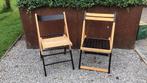 Set van 2 vintage retro klapstoelen, gepimpt., Ophalen, Zo goed als nieuw