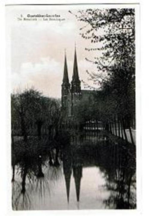 carte postale très ancienne Oostakker-Lourdes - La Basilique, Collections, Cartes postales | Belgique, Enlèvement ou Envoi