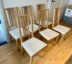 Stoelen IKEA Börje, Vijf, Zes of meer stoelen, Wit, Zo goed als nieuw, Hout