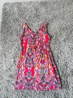 Rode cache-cœur jurk, mt 42, Kleding | Dames, Jurken, Ophalen of Verzenden, Zo goed als nieuw, Maat 42/44 (L), Rood