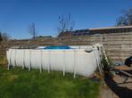 Zwembad met zandfilter en warmtepomp, Tuin en Terras, 200 tot 300 cm, Zo goed als nieuw, Rechthoekig, Ophalen