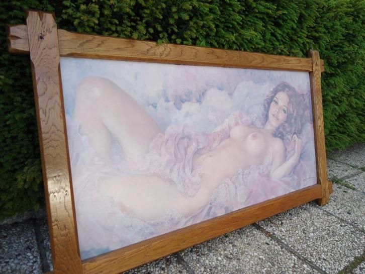 Prachtig gekleurde tekening, zeer mooi werk in uitstekende s, Antiek en Kunst, Kunst | Tekeningen en Fotografie, Ophalen of Verzenden