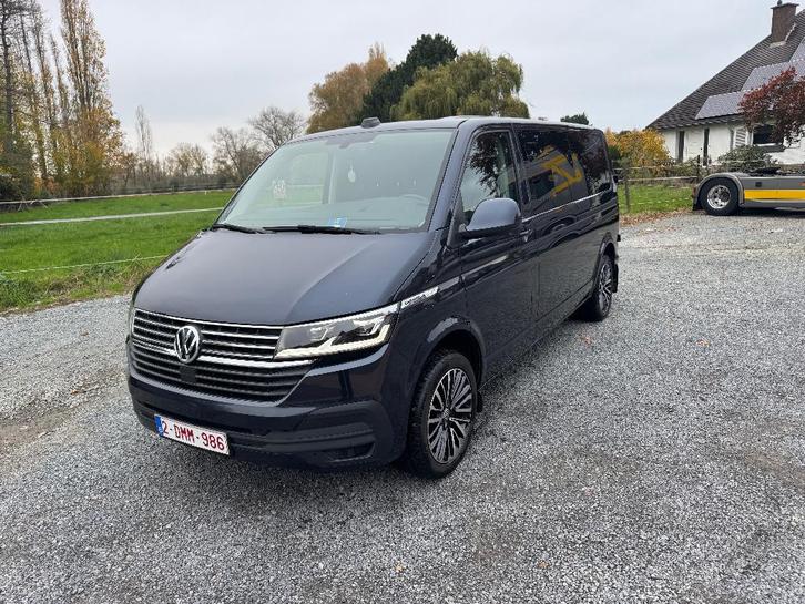 Vw Transporter caravelle dubbelkabine, Auto's, Volkswagen, Particulier, Transporter, ABS, Adaptive Cruise Control, Airbags, Apple Carplay