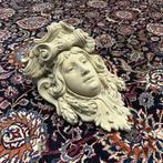 Antieke Italiaanse zandstenen wandconsole Medusa Versace, Ophalen of Verzenden, Zo goed als nieuw, Steen, Mensenbeeld