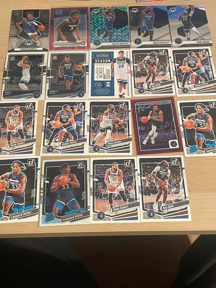 Minnesota Timberwolves kaarten, Hobby en Vrije tijd, Stickers en Plaatjes, Nieuw, Meerdere plaatjes, Ophalen of Verzenden