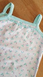 ZEEMAN - Body blanc avec petites fleurs - T.50/56cm, Kinderen en Baby's, Babykleding | Maat 50, Gebruikt, Meisje, Ophalen of Verzenden
