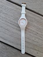 Ice watch. wit/rosè, Handtassen en Accessoires, Horloges | Dames, Ophalen, Zo goed als nieuw