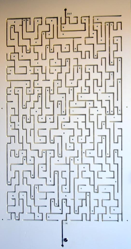 Levensgroot doolhof ca 80 x 200 cm - Maze XXL, Hobby en Vrije tijd, Gezelschapsspellen | Bordspellen, Gebruikt, Ophalen