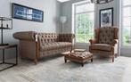 Original Harris Tweed Chesterfield Collectie fauteuils zetel, Huis en Inrichting, Ophalen of Verzenden, Stof