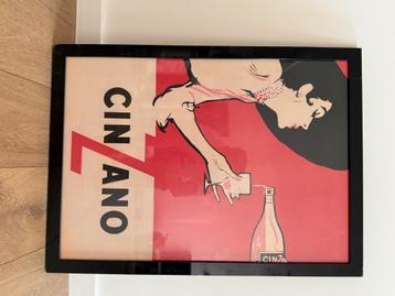Mooie vintage reclameposter, Publicité, Rectangulaire vertical, Avec cadre, A1 jusqu'à A3