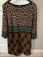 Rechte jurk Ana Alcázar 40 tijgerprint met ruit als nieuw, Kleding | Dames, Ophalen of Verzenden, Zo goed als nieuw