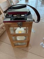 Sier Lantaarn, Huis en Inrichting, Ophalen, Zo goed als nieuw, Kaars, Hout