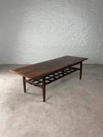 Vintage Topform salontafel pallisander Dutch design 60s, Huis en Inrichting, Ophalen, Minder dan 50 cm, Gebruikt, 100 tot 150 cm