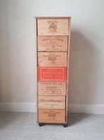 Commode - meuble à tiroirs ‘Caisse à vin’ - Margaux  Pomerol, Enlèvement ou Envoi, Maison et Meubles