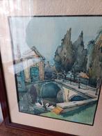 schilderij ingang Brugs Begijnhof Maurits Dousselaere, Ophalen