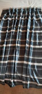 2 blauwe gevoerde overgordijnen 90/140, Enlèvement ou Envoi, Klassiek, Comme neuf, 50 à 100 cm