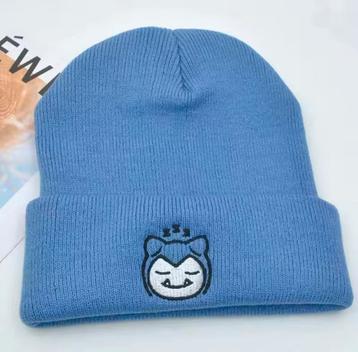 Snorlax Beanie Bonnet Ronflex Pokémon Bleu Unisex - Neuf beschikbaar voor biedingen