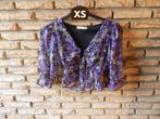 (185) - blouse femme t.XS violet - pull & bear -, Kleding | Dames, Blouses en Tunieken, Paars, Ophalen of Verzenden, Zo goed als nieuw